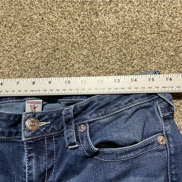 TRUE RELIGION BRAND SLIM STRAIGHT JEANS SIZE 32 BLUE JEANS - Picture 8 of 10